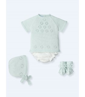 CONJUNTO BEBE CUATRO PIEZAS MARCA MAC ILUSION