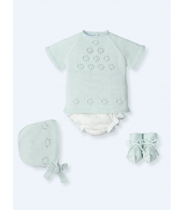 CONJUNTO BEBE CUATRO PIEZAS MARCA MAC ILUSION