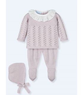 CONJUNTO BEBE TRES PIEZAS MARCA MAC ILUSION