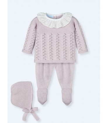 CONJUNTO BEBE TRES PIEZAS MARCA MAC ILUSION
