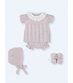 CONJUNTO BEBE CUATRO PIEZAS MARCA MAC ILUSION