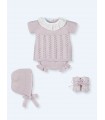CONJUNTO BEBE CUATRO PIEZAS MARCA MAC ILUSION