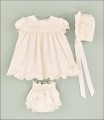 VESTIDO BEBE TRES PIEZAS BORDADO MARCA JOSE VARON