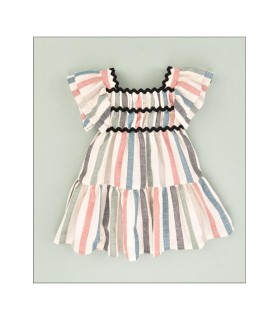 VESTIDO NIÑA RAYAS MARCA JOSE VARON