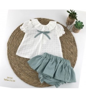 CONJUNTO BEBE DOS PIEZAS NIÑA MARCA BABY-FERR