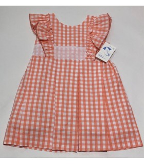 VESTIDO NIÑA CUADRITOS MARCA BABY-FERR