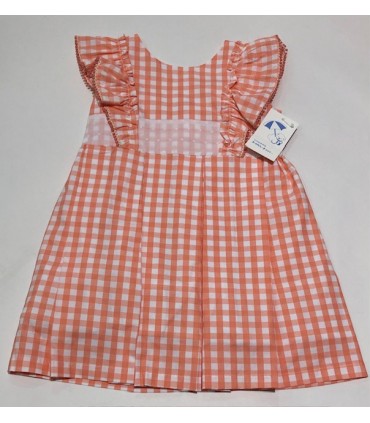 VESTIDO NIÑA CUADRITOS MARCA BABY-FERR