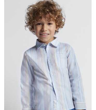 CAMISA NIÑO MANGA LARGA RAYAS MARCA MAYORAL