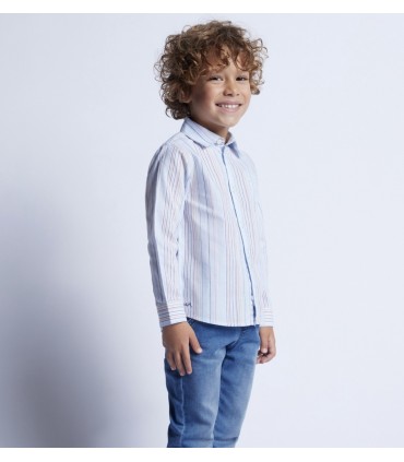 CAMISA NIÑO MANGA LARGA RAYAS MARCA MAYORAL