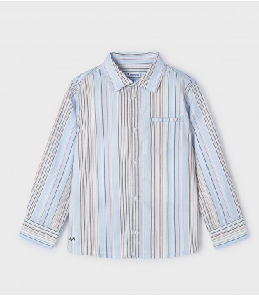 CAMISA NIÑO MANGA LARGA RAYAS MARCA MAYORAL