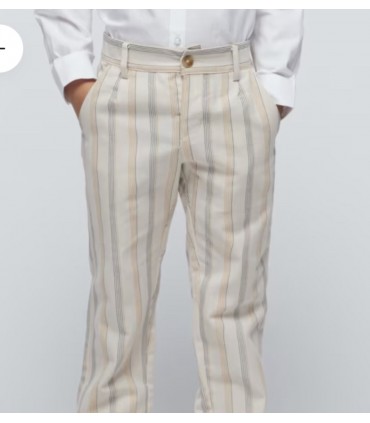 PANTALON NIÑO LINO RAYAS MARCA MAYORAL
