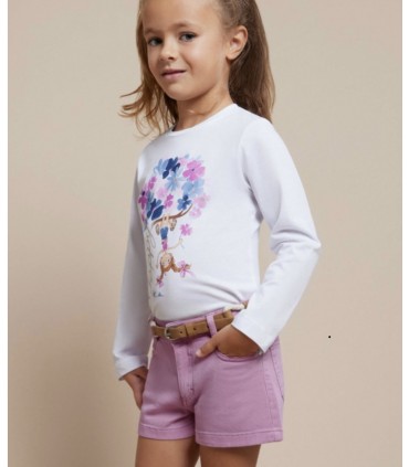 SHORT NIÑA CON CINTURON MARCA MAYORAL
