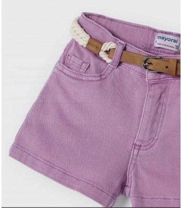 SHORT NIÑA CON CINTURON MARCA MAYORAL