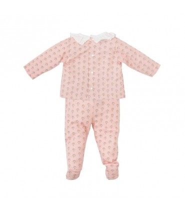 CONJUNTO BEBE DOS PIEZAS POLAINAS ALGODON