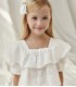 BLUSA INFANTIL BORDADOS Y VOLANTE MARCA MAYORAL