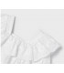 BLUSA INFANTIL BORDADOS Y VOLANTE MARCA MAYORAL