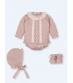CONJUNTO BEBE PUNTO CUATRO PIEZAS MARCA MAC ILUSION