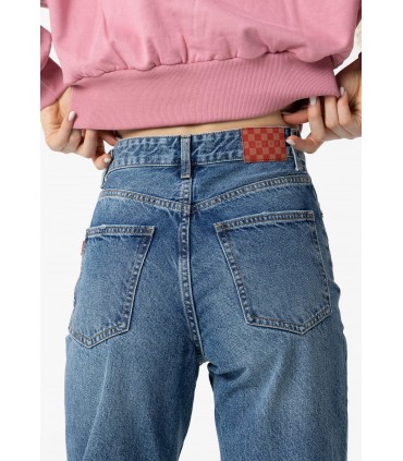 PANTALON CHICA TEJANO TIRO ALTO MARCA TIFFOSI