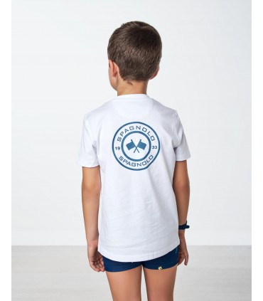 CAMISETA NIÑO MODELO SELLO MARCA SPAGNOLO