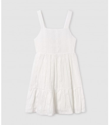 VESTIDO NIÑA PERFORADO MARCA MAYORAL
