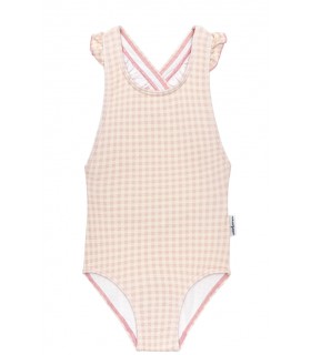 BAÑADOR NIÑA CUADRITOS MARCA WATERLEMON