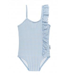 BAÑADOR NIÑA CUADRITOS MARCA WATERLEMON