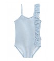 BAÑADOR NIÑA CUADRITOS MARCA WATERLEMON