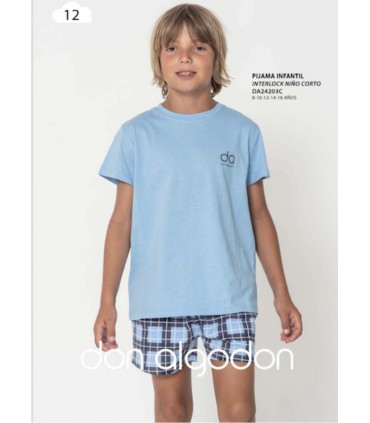 PIJAMA NIÑO PANTALÓN CORTO MARCA DON ALGODON