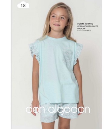 PIJAMA NIÑA MARCA  DON ALGODON