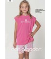 PIJAMA NIÑA PANTALÓN CORTO MARCA DON ALGODON