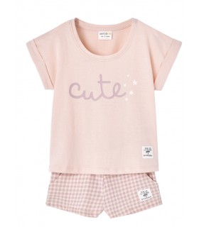 PIJAMA NIÑA PANTALÓN CORTO MARCA  WATERLEMON