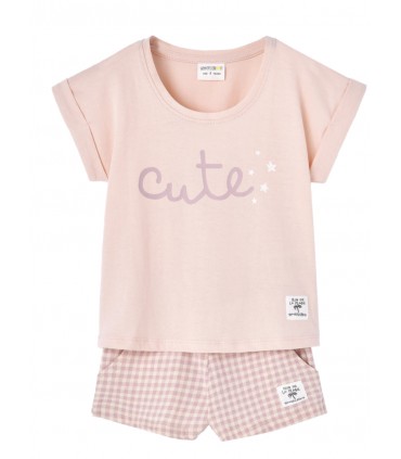 PIJAMA NIÑA PANTALÓN CORTO MARCA  WATERLEMON