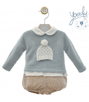 CONJUNTO BEBE TRES PIEZAS MARCA  YOEDU