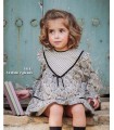 VESTIDO BEBE ESTAMPADO HOJAS MARCA COCOTE