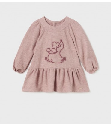 VESTIDO BEBE BORDADO ANIMAL MARCA MAYORAL