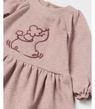 VESTIDO BEBE BORDADO ANIMAL MARCA MAYORAL