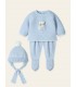 CONJUNTO BEBE PUNTO TRES PIEZAS MARCA MAC ILUSION
