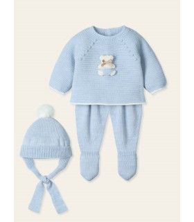CONJUNTO BEBE PUNTO TRES PIEZAS MARCA MAC ILUSION