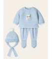 CONJUNTO BEBE PUNTO TRES PIEZAS MARCA MAC ILUSION