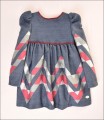 VESTIDO NIÑA ZIG-ZAG  MARCA JOSE VARON