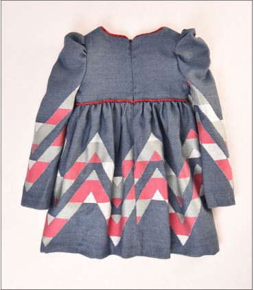VESTIDO NIÑA ZIG-ZAG  MARCA JOSE VARON