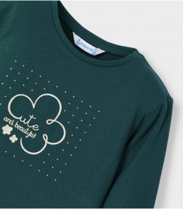 CAMISETA BÁSICA NIÑA FLOR MARCA MAYORAL