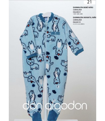DORMILÓN BEBE MARCA DON ALGODON