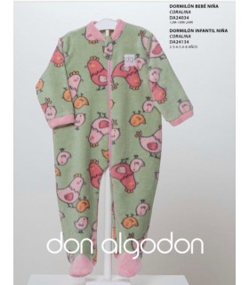 DORMILÓN BEBE ESTAMPADO MARCA DON ALGODON