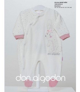 PELELE BEBE TERCIOPELO MARCA DON ALGODON