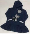 VESTIDO CON CAPUCHA ALGODON MARCA MON PETIT BONBON