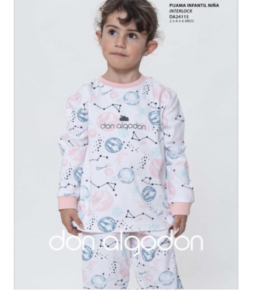 PIJAMA NIÑA MARCA DON ALGODON