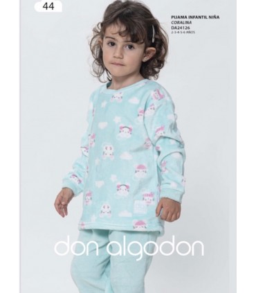 PIJAMA NIÑA CORALINA MARCA DON ALGODON