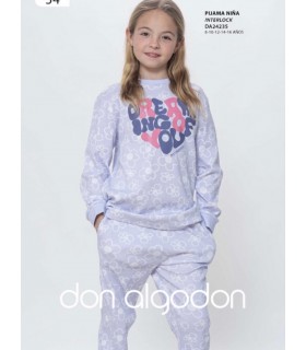 PIJAMA NIÑA JUNIOR MARCA DON ALGODON