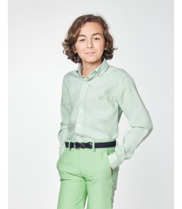 CAMISA NIÑO CUADROS VICHY  MARCA SPAGNOLO